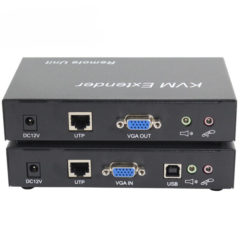 麥森特(MAXCENT)SKV-5150 KVM延長器USB鍵鼠VGA網線傳輸150米無壓縮 VGA KVM延長器 SKV-5150